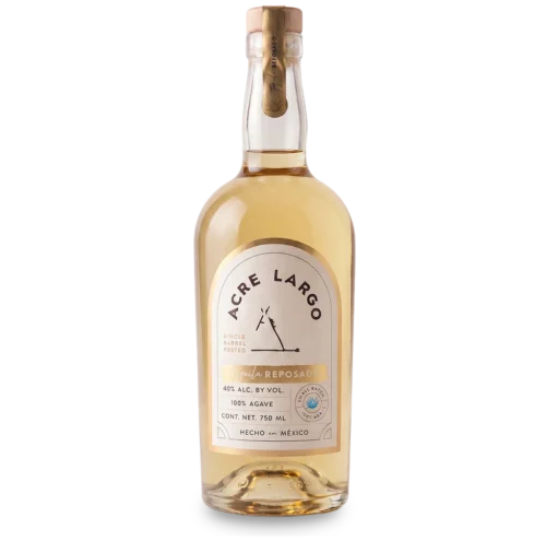 acre largo reposado tequila front of bottle